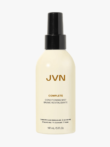 JVN Complete Leave-In Conditioning Mist in branded component on a light gray background